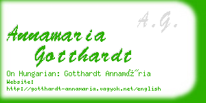 annamaria gotthardt business card